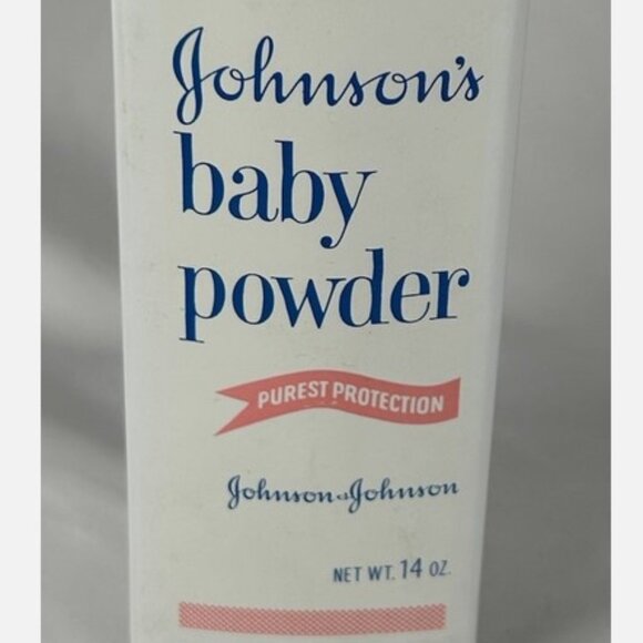 Vtg Johnsons Baby Powder Embossed Bottle 14 Oz 1/3 Full Movie Prop USA Babies - Picture 1 of 4